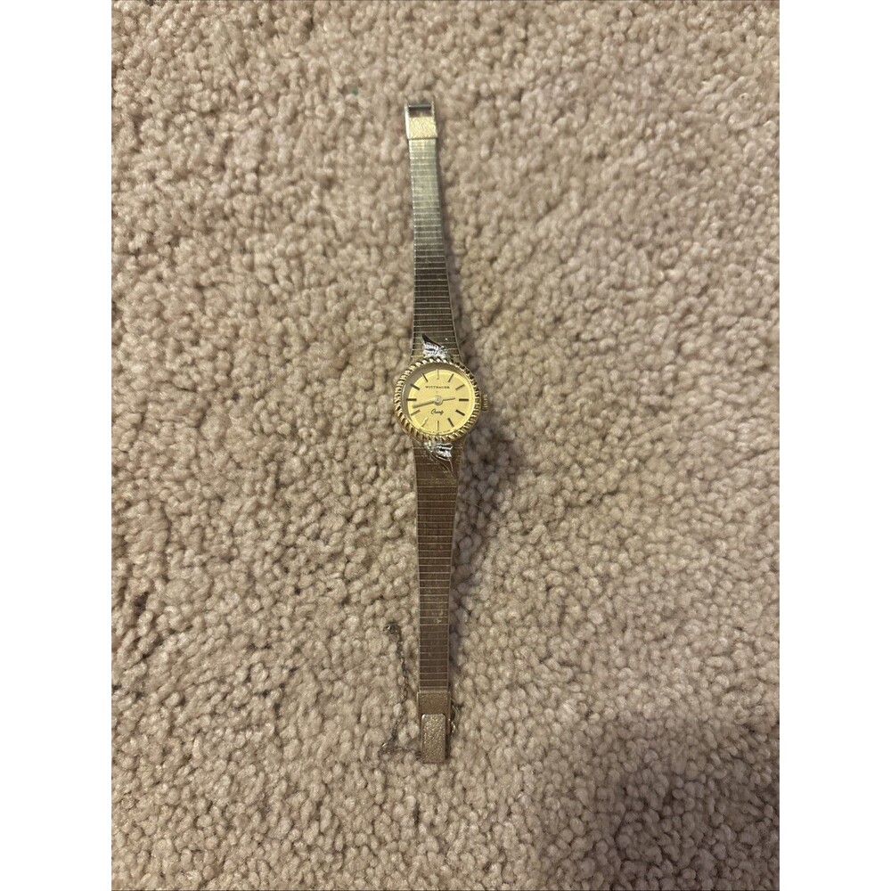 Lovely Vintage Wittnauer Diamond Accented Swiss Quartz Watch New Battery
